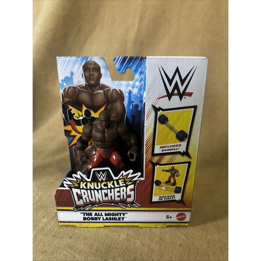 WWE Knuckle Crunchers "The All Mighty" BOBBY LASHLEY Action Figure‎ Barbells NEW